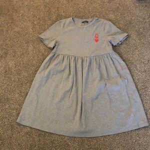 Gray Queen of hearts SHEIN maternity dress
